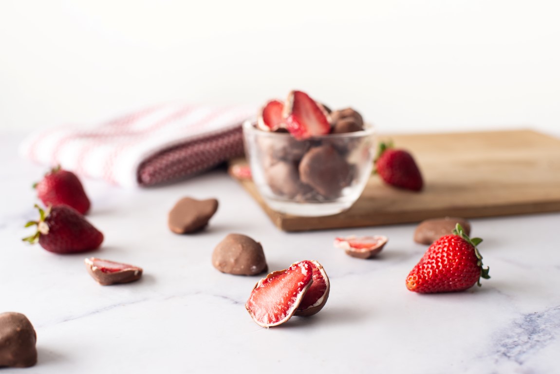 Bites Frutillas: Choco con Leche y Blanco - Imagen 2