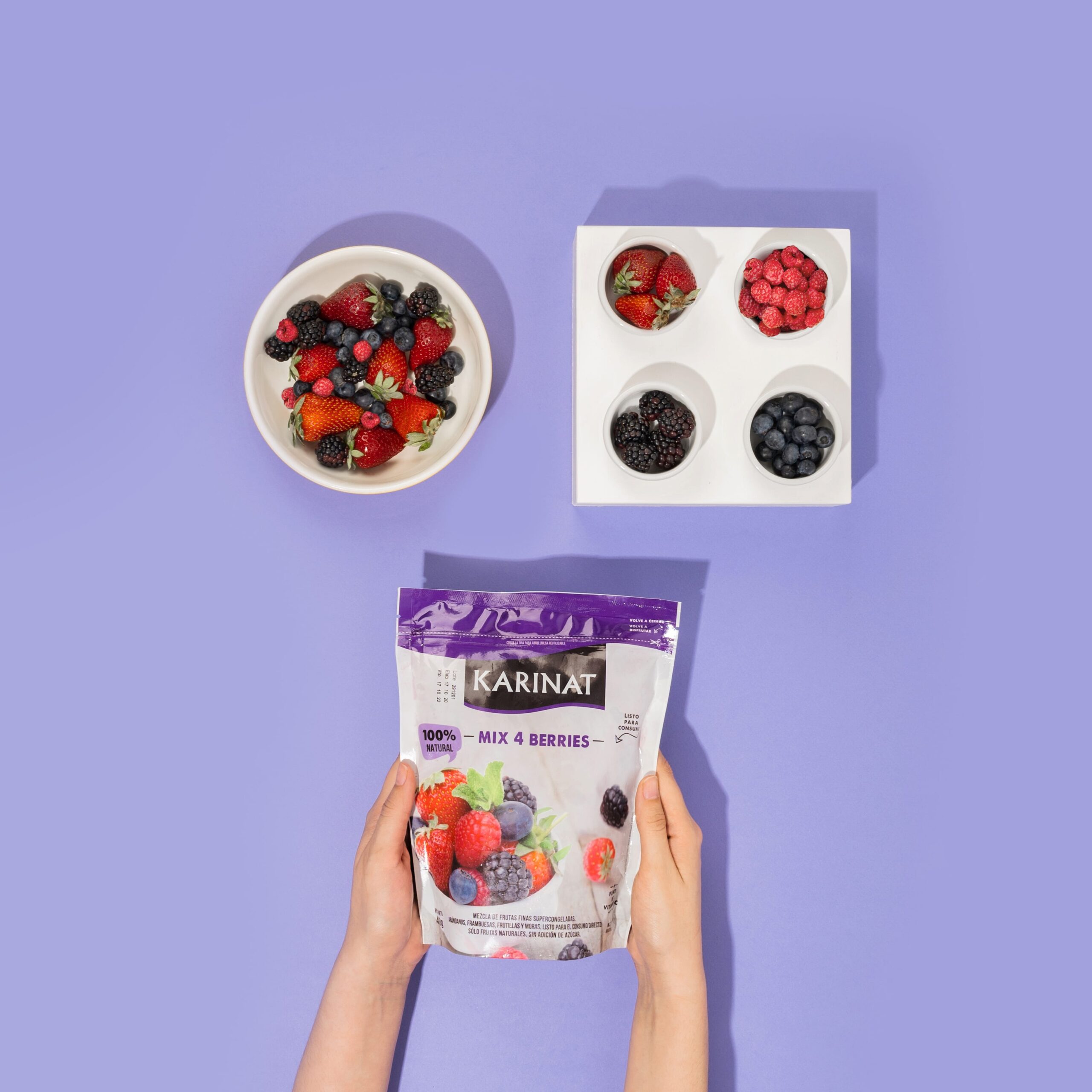 Mix 4 berries (arándanos, frambuesas, frutillas y moras) 400 gr - Imagen 2
